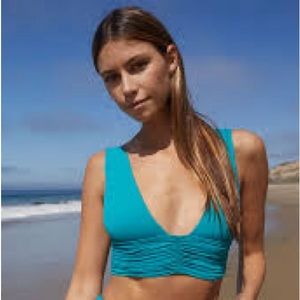 Riot Swim Brea Bikini Top - Ocean Water XS
